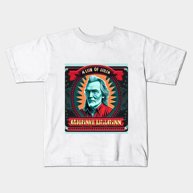 Gordon Lightfoot Tribute T-shirt Kids T-Shirt by Krishanu